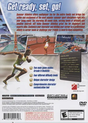 Summer Athletics - The Ultimate Challenge box cover back